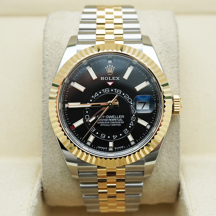 Rolex Sky-Dweller 42mm men's mirror watch, black dial – view 6