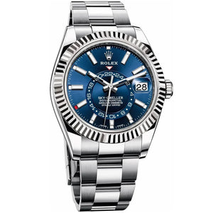 Rolex Sky-Dweller 42mm men's mirror watch, blue dial – view 2