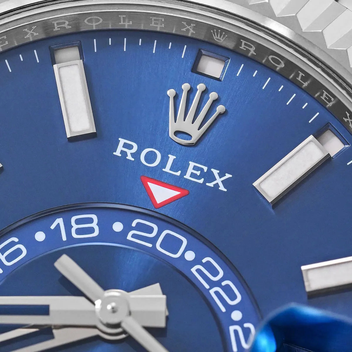 Rolex Sky-Dweller men's mirror watch, blue dial – view 13