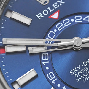 Rolex Sky-Dweller men's mirror watch, blue dial – view 16