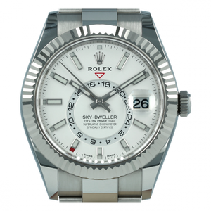 Rolex Sky-Dweller men's mirror watch, white dial – view 4