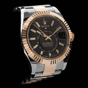 Rolex Sky-Dweller men's mirror watch, black dial – view 4