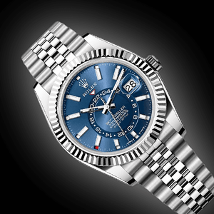 Rolex Sky-Dweller 42mm men's mirror watch, blue dial – view 3
