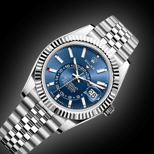 Rolex Sky-Dweller 42mm men's mirror watch, blue dial – view 4