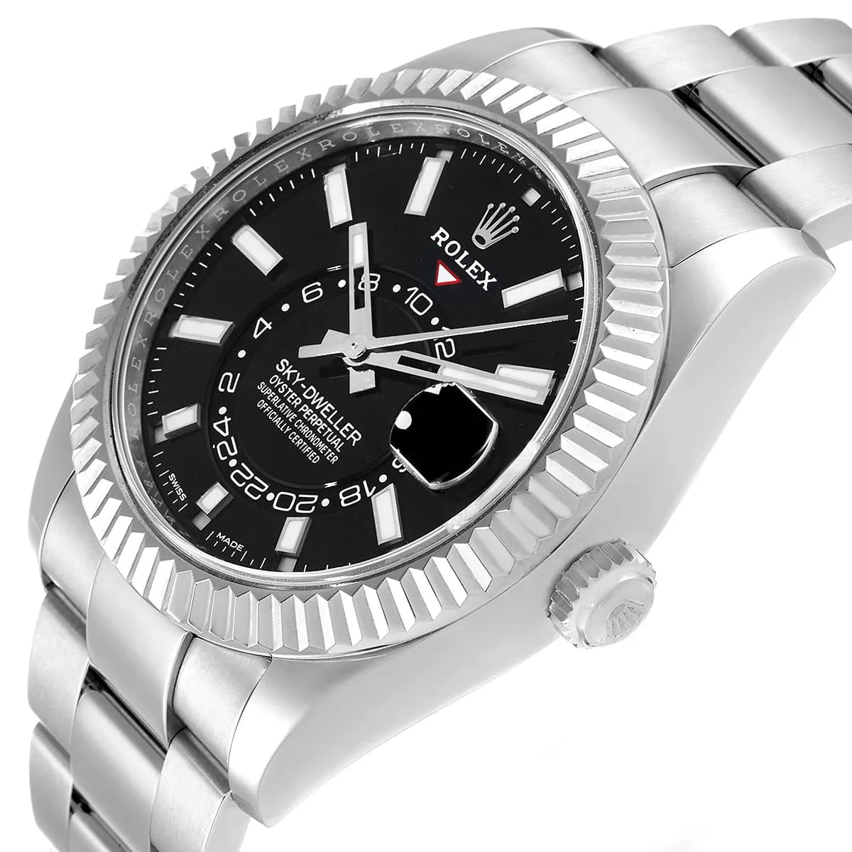 Rolex Sky-Dweller men's mirror watch, black dial – view 10