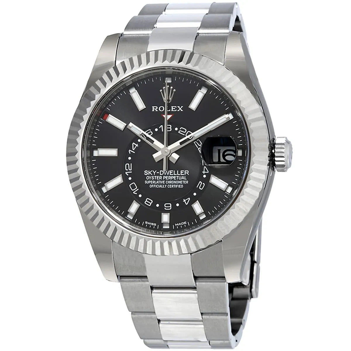 Rolex Sky-Dweller men's mirror watch, black dial – view 4