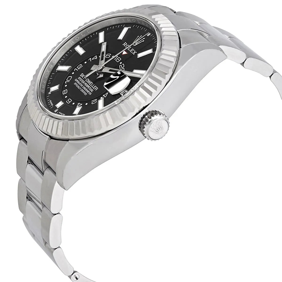 Rolex Sky-Dweller men's mirror watch, black dial – view 7
