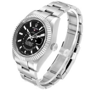 Rolex Sky-Dweller men's mirror watch, black dial – view 8