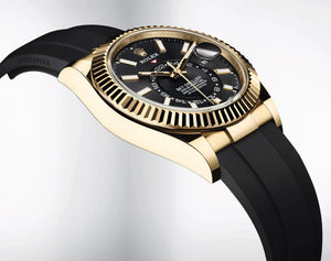 Rolex Sky-Dweller men's mirror watch, black dial – view 11