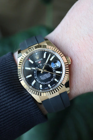 Rolex Sky-Dweller men's mirror watch, black dial – view 14