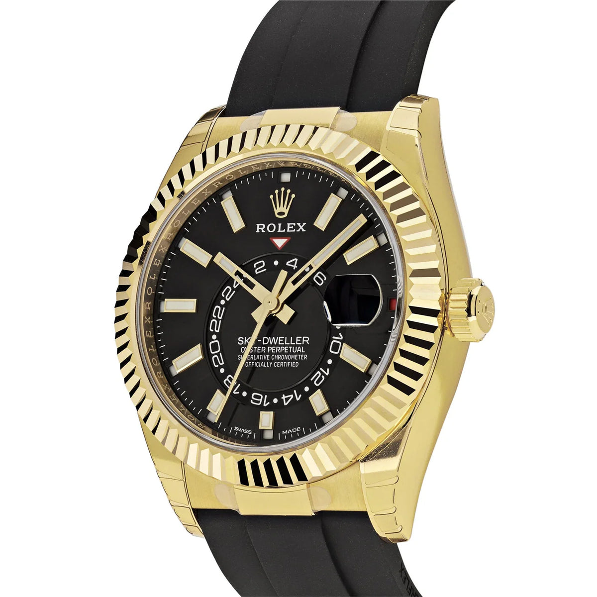 Rolex Sky-Dweller men's mirror watch, black dial – view 2