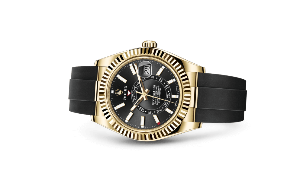 Rolex Sky-Dweller men's mirror watch, black dial – view 4