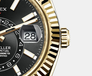 Rolex Sky-Dweller men's mirror watch, black dial – view 5