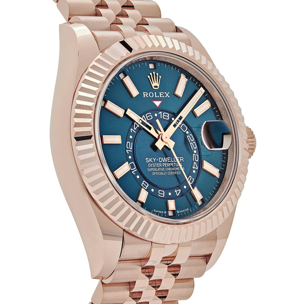 Rolex Sky-Dweller men's mirror watch, blue dial – view 2