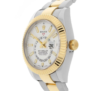 Rolex Sky-Dweller men's mirror watch, white dial – view 2