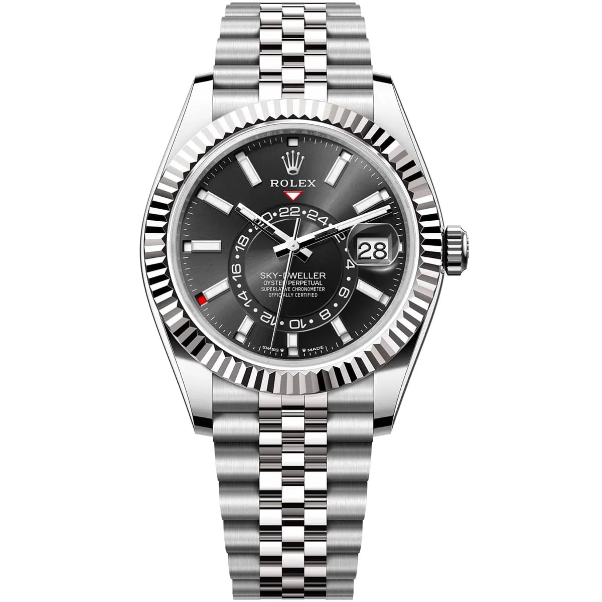 Rolex Sky-Dweller 43mm men's mirror watch, black dial – view 2