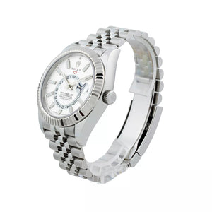 Rolex Sky-Dweller men's mirror watch, white dial – view 2