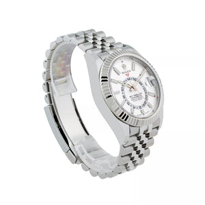 Rolex Sky-Dweller men's mirror watch, white dial – view 5