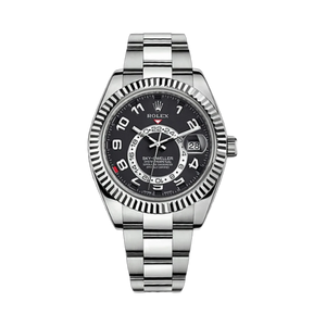 Rolex Sky-Dweller 42mm men's mirror watch, black Arabic numeral dial – view 2