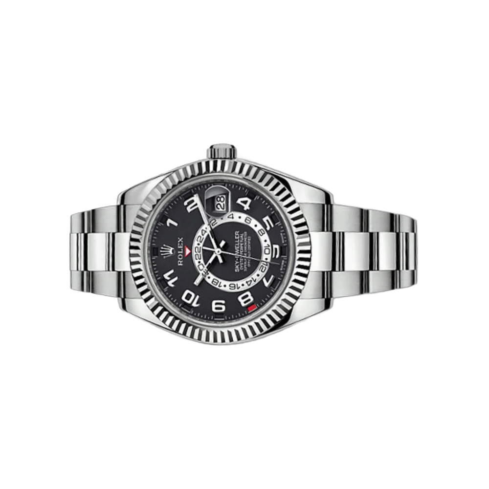 Rolex Sky-Dweller 42mm men's mirror watch, black Arabic numeral dial – view 4