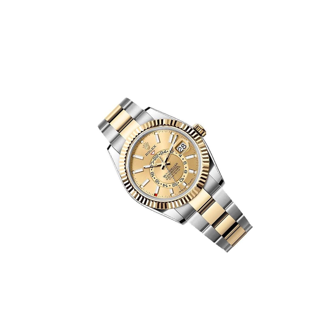 Rolex Sky-Dweller 42mm men's mirror watch, champagne dial – view 4