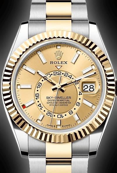 Rolex Sky-Dweller 42mm men's mirror watch, champagne dial – view 5
