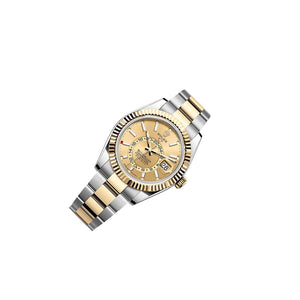 Rolex Sky-Dweller 42mm men's mirror watch, champagne dial – view 3