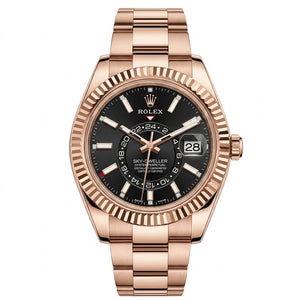 Rolex Sky-Dweller 42mm men's mirror watch, black dial – view 2