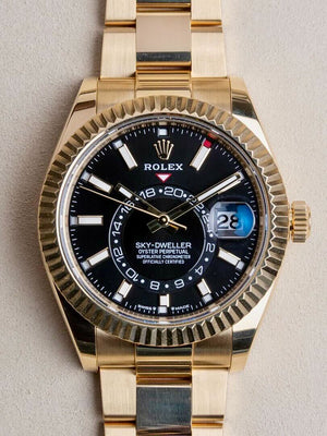 Rolex Sky-Dweller 42mm men's mirror watch, black dial – view 6