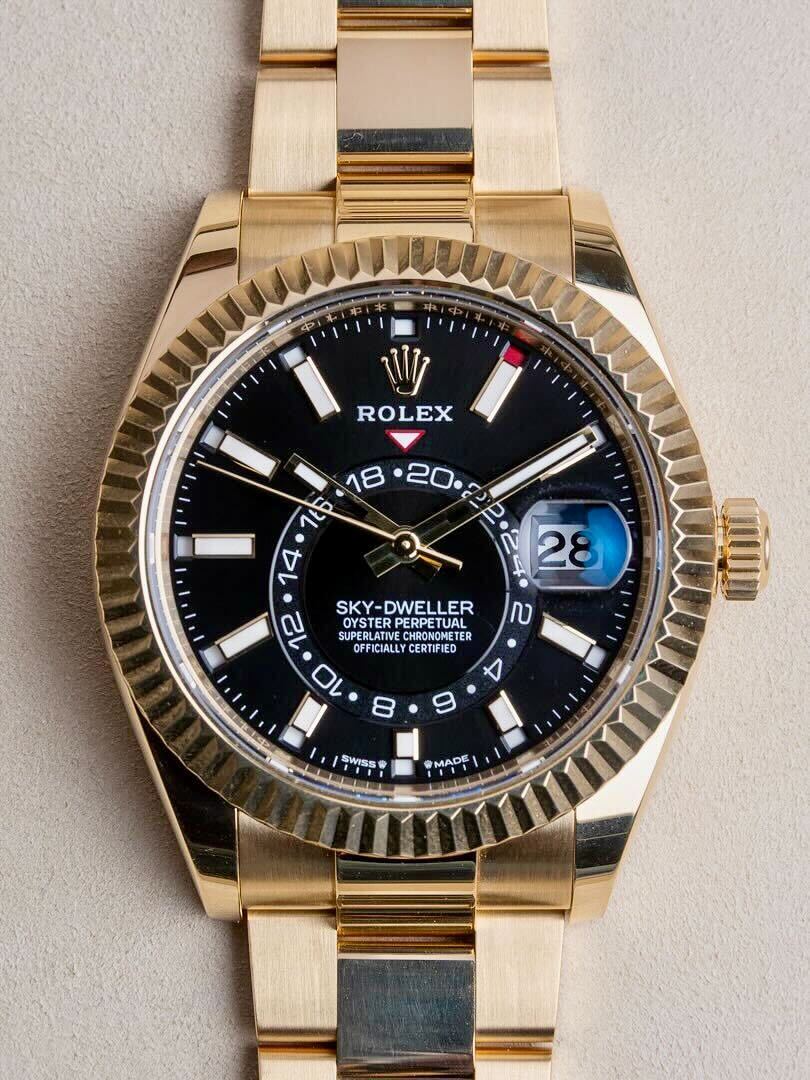 Rolex Sky-Dweller 42mm men's mirror watch, black dial – view 6