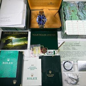 Rolex Submariner men's mirror watch, blue dial – view 4