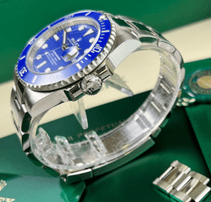 Rolex Submariner men's mirror watch, blue dial – view 2