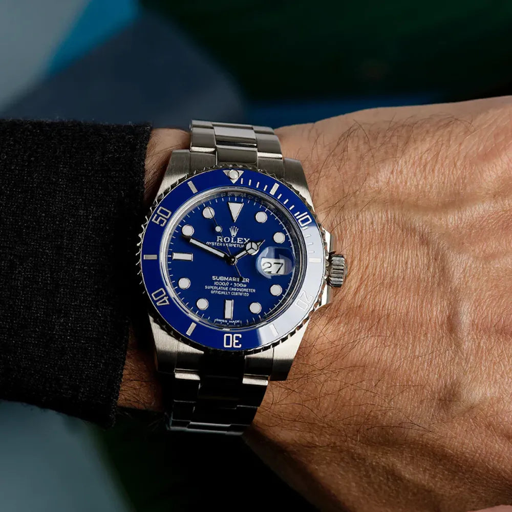 Rolex Submariner men's mirror watch, blue dial – view 9