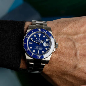 Rolex Submariner men's mirror watch, blue dial – view 9