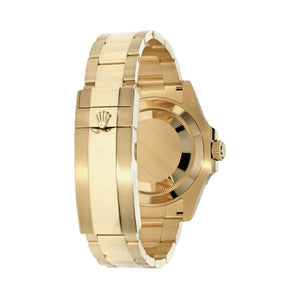 Rolex Submariner men's mirror watch, black dial, gold-tone stainless steel bracelet – view 6