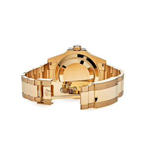 Rolex Submariner men's mirror watch, black dial, gold-tone stainless steel bracelet – view 8