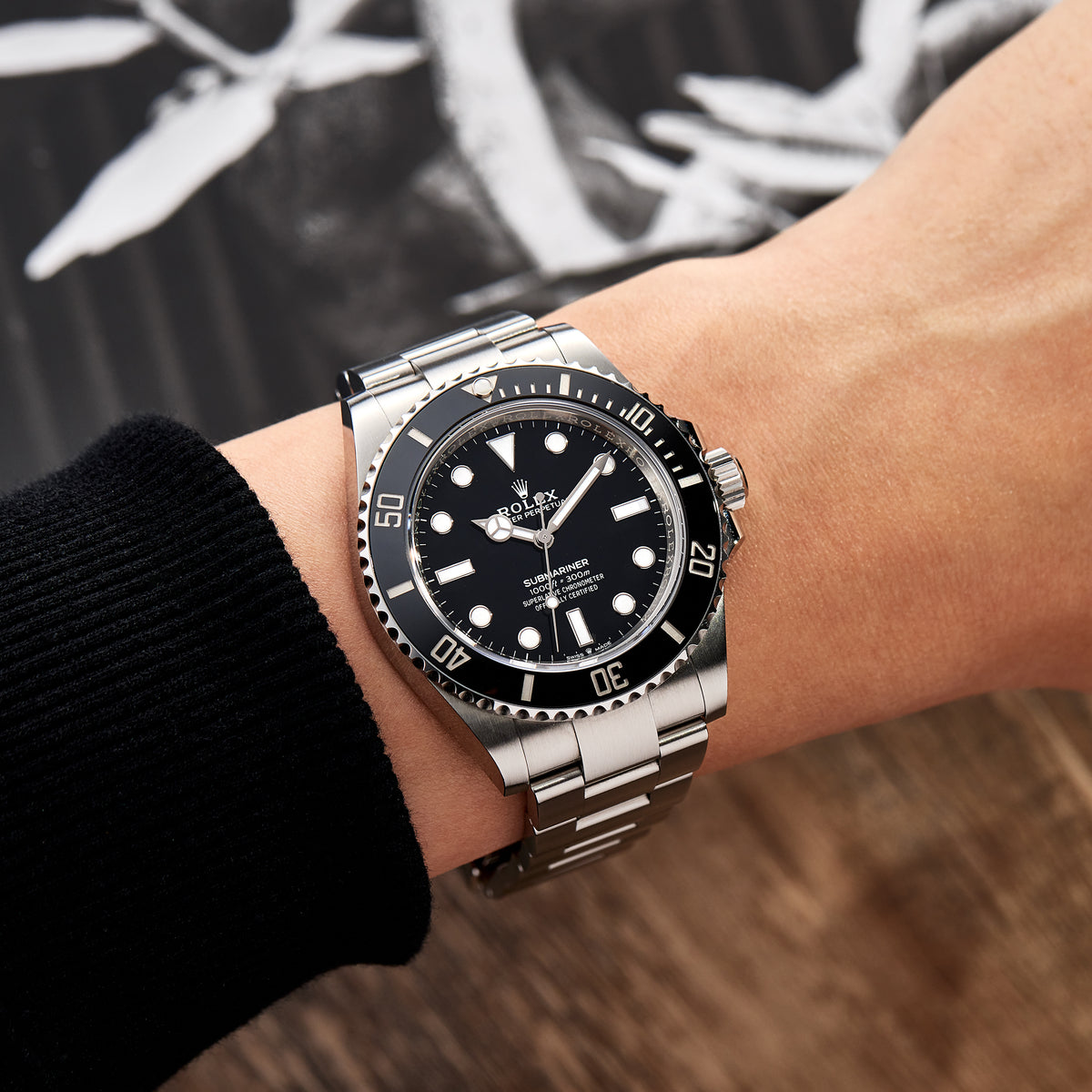 Rolex Submariner men's mirror watch, black dial – view 11