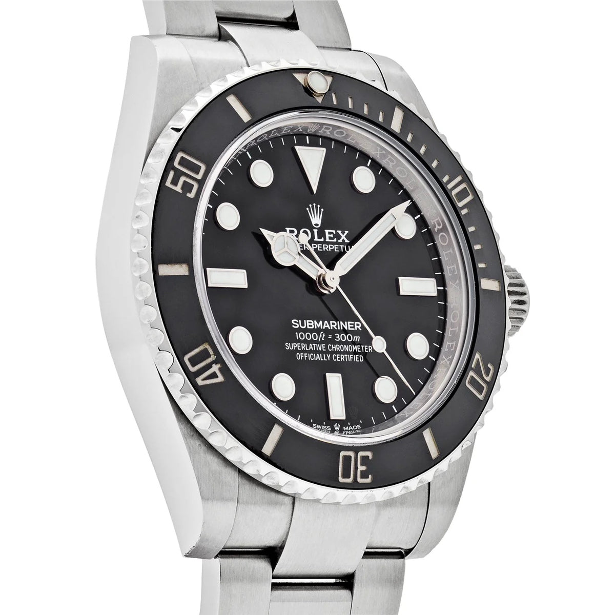 Rolex Submariner men's mirror watch, black dial – view 3