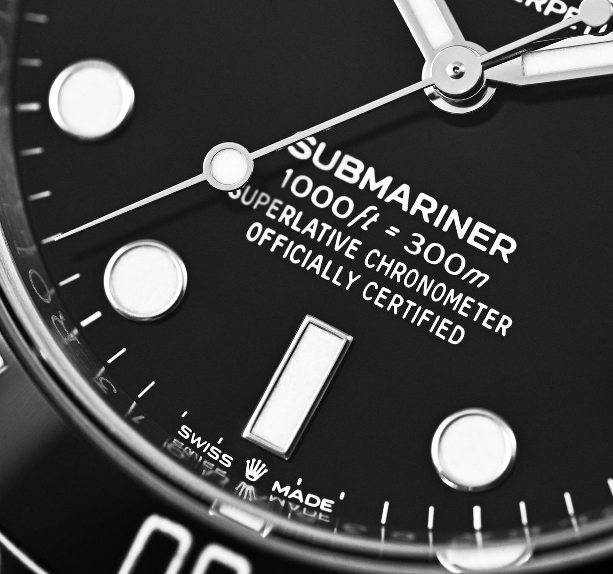 Rolex Submariner men's mirror watch, black dial – view 8