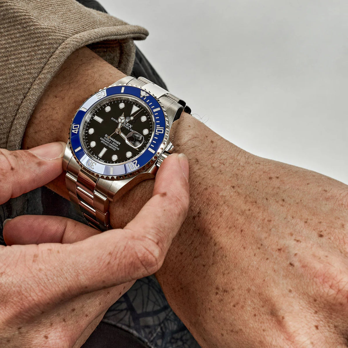 Rolex Submariner men's mirror watch, black dial – view 6