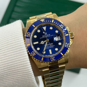 Rolex Submariner men's mirror watch, blue dial – view 6
