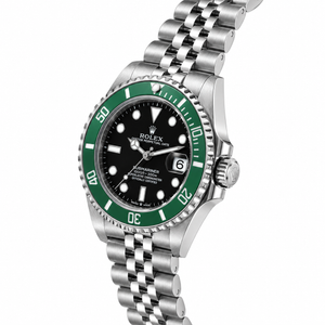 Rolex Submariner 36mm unisex mirror watch, black dial, green bezel – view 3