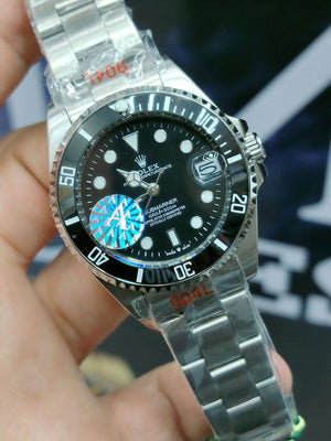 Rolex Submariner 36mm unisex mirror watch, black dial, black bezel – view 3