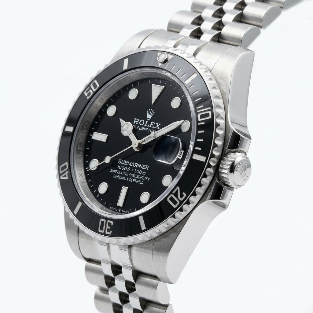Rolex Submariner 36mm unisex mirror watch, black dial, black bezel – view 2