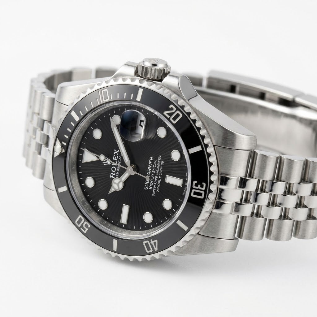 Rolex Submariner 36mm unisex mirror watch, black dial, black bezel – view 4