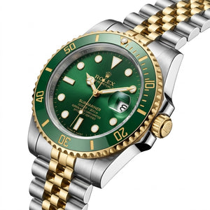 Rolex Submariner 36mm unisex mirror watch, green dial, green bezel – view 5