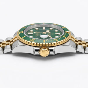 Rolex Submariner 36mm unisex mirror watch, green dial, green bezel – view 6