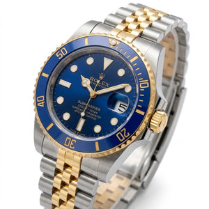 Rolex Submariner 36mm unisex mirror watch, blue dial, blue bezel – view 2
