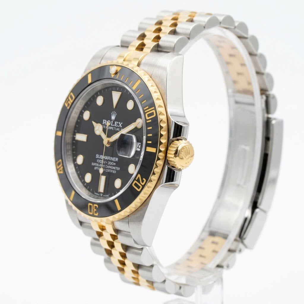 Rolex Submariner 36mm unisex mirror watch, black dial, black bezel – view 4
