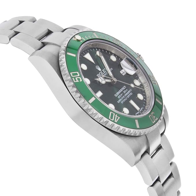 Rolex Submariner 36mm unisex mirror watch, green dial, green bezel – view 3